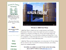 Tablet Screenshot of alfalfafarmwinery.com